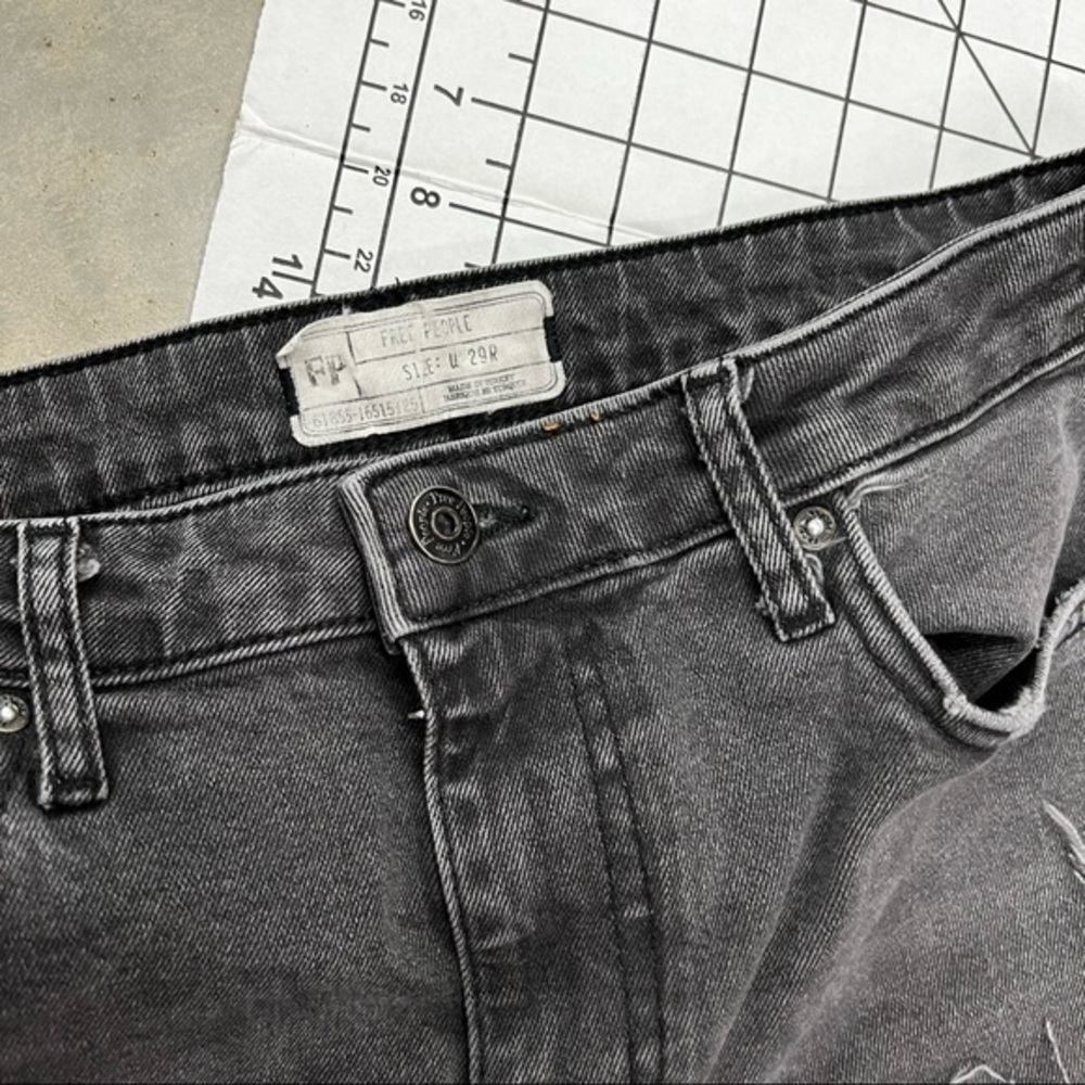 Free People sz 29R ankle jeans A13 - Picture 6 of 6